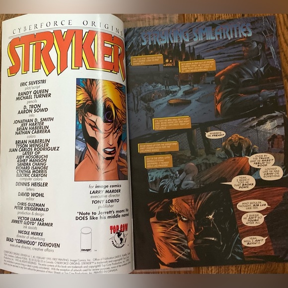 Vintage Cyberforce Stryker Comic Book - Picture 2 of 4